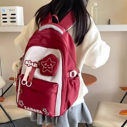 German Sunnl Schoolbag for Girls, Primary School Students, Burden-Reducing, Spine-Protecting, Ultra-Lightweight, Large-Capacity, Junior High School Student Backpack, New Style