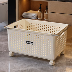 Household Dirty Clothes Basket, Under-Bathroom Cabinet Dirty Clothes Storage Bin, Mobile Cart, Large-Capacity Debris Organizing and Storage Tool