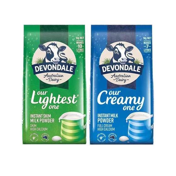 
Australian imported Devondale whole milk powder skim high calcium breakfast milk powder for middle-aged and elderly children 1KG