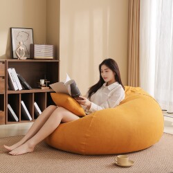 Lazy Sofa Bean Bag, Suitable for Sleeping and Lounging, Single Tatami Chair for Living Room, Balcony, Leisure Chair, Bedroom Small Sofa, Recliner