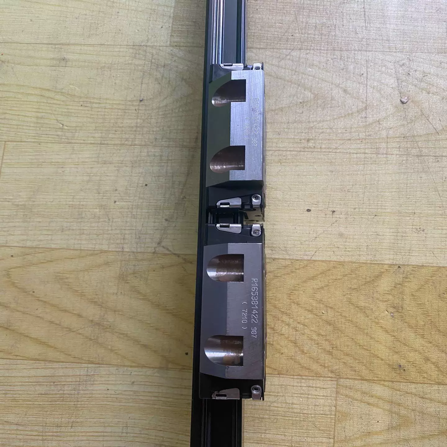 HOWO truck driver door glass guide rail installation