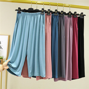
Modal cropped pants for women in summer wear loose shorts thin casual pants large size sports pants wide-leg pants pajamas