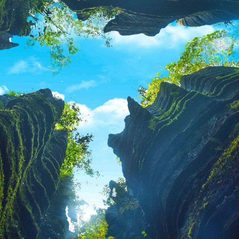 恩施旅游2日游 屏山峡谷/宣恩夜景/梭布垭/地心谷/腾龙洞/大清江