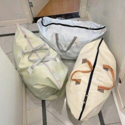 Student Quilt Luggage Bag, Moving Packing Storage Bag, Extra Large Capacity, Sturdy and Durable Woven Snakeskin Bag