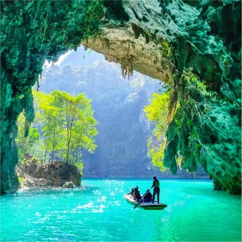 广西仙本那南宁河池旅游三门海一日游纯玩2~8人跟团游