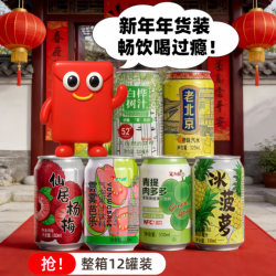 [Shipped in Foam Box] Qingti Ruiduoduo Ice Pineapple Xianju Bayberry Birch Sap Guava Carbonated Drink