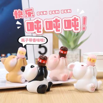 
Healing system ins office girl's work station computer desktop small ornaments cute car creative decorations