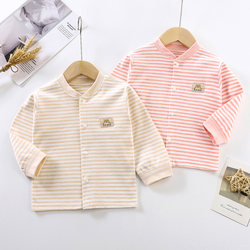 [2-Pack] Infant and Toddler Pure Cotton Seamless Tops, Autumn Clothes, Boys and Girls Spring and Autumn Base Layer Shirts, Baby Underwear