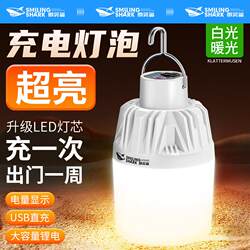 Led Rechargeable Lighting Night Market Super Bright Stall Light Outdoor Camping Household Power Outage Emergency Light Bulb with Long Battery Life