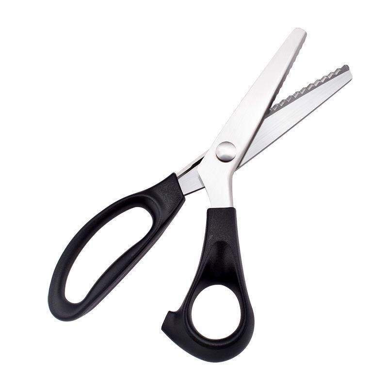 레이스 가위, 홈 핸드메이드 DIY 삼각형 지그재그 재봉 가위, 레이스 가위, 물결 모양 절단 천 가위--