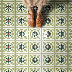 Green Retro Tiles 200*200 Bathroom Bathroom Wall Floor Tiles Kitchen Balcony Tiles