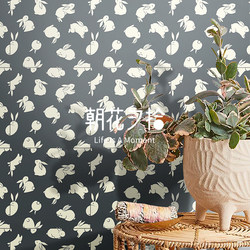 French Retro Rabbit Pattern Tiles Black 300*300 Tiles for Bathroom, Kitchen, Balcony, Bedroom Wall and Floor Tiles