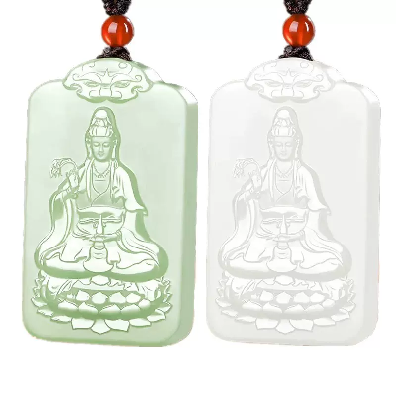 天然白玉田玉如意玉吊墜男女款吉祥如意佩掛件玉石飾品個性玉項鏈