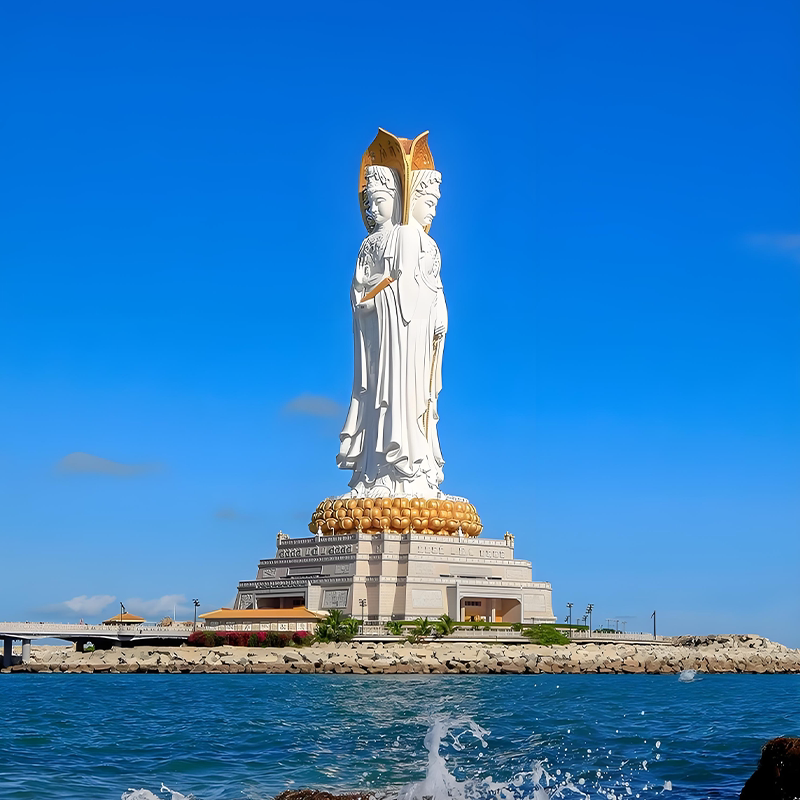 自在三亚南山寺一日游上门接送海上观音门票天涯海角大小洞天纯玩