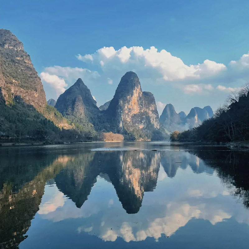 【私家小团】桂林阳朔漓江一日旅游杨堤遇龙河竹筏漂流相公山包车