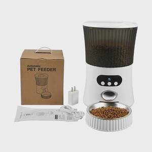 
6l small waist voice feeding LCD screen display pet automatic intelligent feeder cat and dog automatic reminder