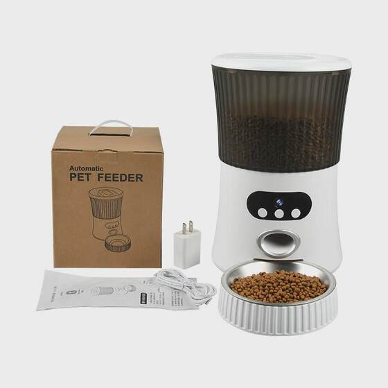 
6l small waist voice feeding LCD screen display pet automatic intelligent feeder cat and dog automatic reminder