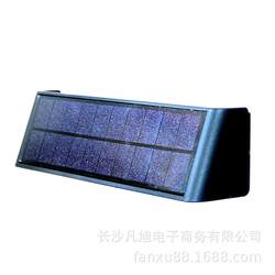 Solar minimalist black corridor aisle wall lamp simple modern led outdoor waterproof creative wall lamp