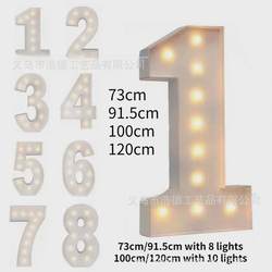 3ft/4ft ceiling digital lights mosaic digital luminous letter lights birthday decorations party background wall
