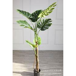 Nordic simulated home plant turtle leaf factory direct sales floor-standing simple artificial plant bonsai potted plant