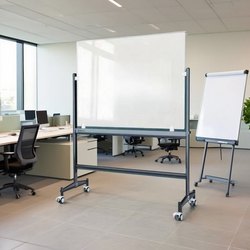 Magnetic Tempered Glass Whiteboard Writing Board Stand Whiteboard Vertical Erasable School Office Conference Room Training Lecture Children's Home Teaching Blackboard Wall Mobile Memo Performance Display Board