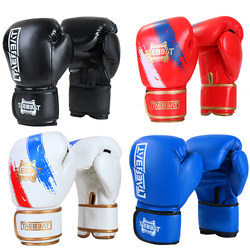 Children and Adults Boxing Gloves Sanda Muay Thai Fighting Professional Boxing Gloves for Men and Women Breathable Practical Training Equipment