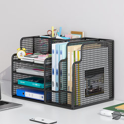 Office Desktop Storage Rack, Multi-Functional Storage Rack, Multi-Layer File Rack, Dormitory Desk, Information Organizer, Bookshelf