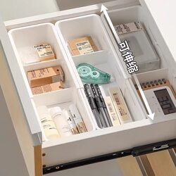Drawer Compartment Storage Box for Organizing Cosmetics and Lipsticks, Dressing Table Deep Cabinet Divider, Dormitory Rectangular Partition