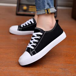 Old Beijing Cloth Shoes, Women's Canvas Shoes, Korean Style Trendy Versatile Sports Sneakers, Student Casual Cloth Shoes, Soft-Soled Single Shoes
