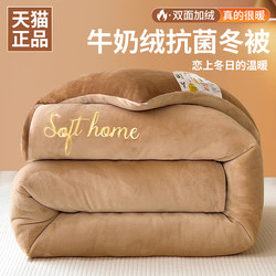 Class a Double-Sided Milk Velvet Winter Cotton Quilt 5kg Thickened Warm Student Dormitory Single Spring and Autumn Quilt Core