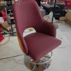 Guangdong Manufacturer of Casino Dealer Chairs for American and Australian Casinos, High-Quality Stainless Steel Base, Adjustable Height Gambling Chair
