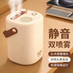 Air Humidifier for Home Use, Small Size, Silent, Suitable for Bedrooms, Pregnant Women, Infants, Desktop, Dual Spray, Student Dormitory, Hydration, Mother and Baby Indoor Use