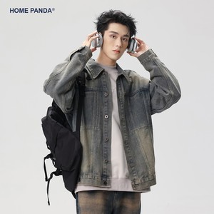 Homepanda American Tide Denim Jacket Men's Spring and Autumn 2024 New Washing Cleanfit jacket
