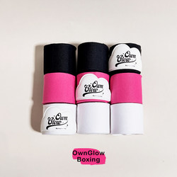 Ownglow Professional Boxing Hand Wraps with Wrist Support Integrated, Elastic Bandage for Martial Arts and Fighting Sports, Pink