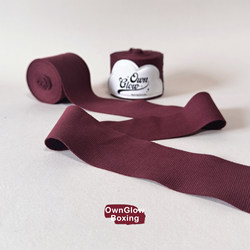 Ownglow Boxing Hand Wraps with Wrist Support Integrated Boxing Hand Wraps Professional Combat Elastic Bandage Vintage Red