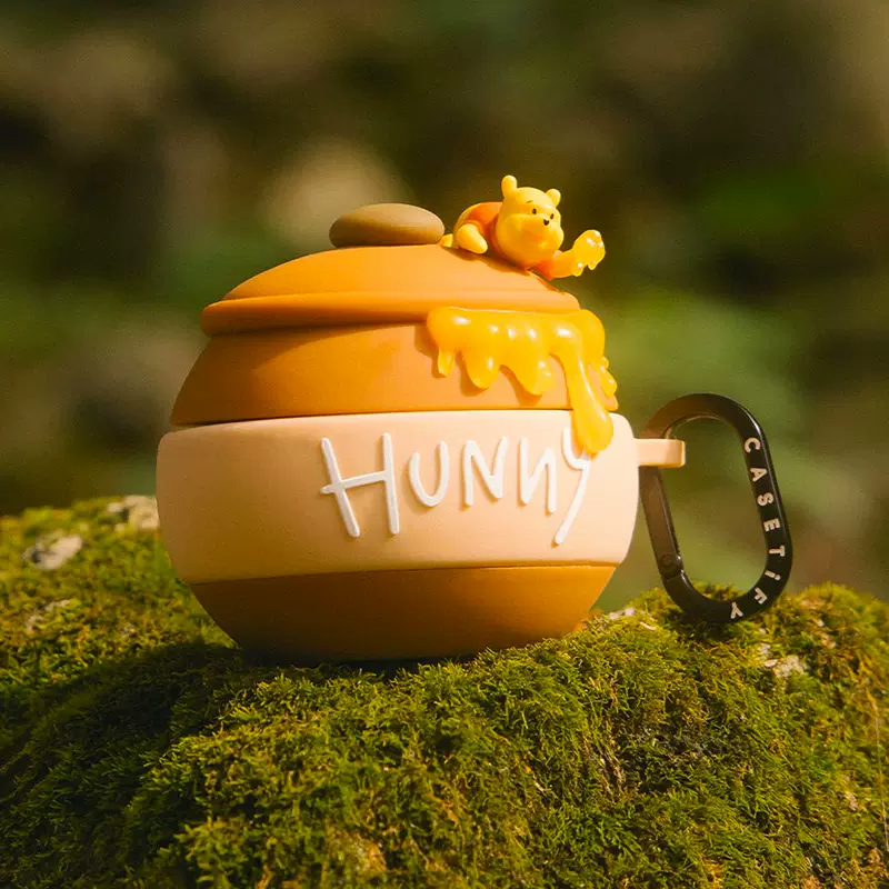 现货CASETiFY联名小熊维尼蜂蜜罐限量珍藏版适用苹果Airpods Pro 2代