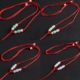 Buy one get one free one -to -one pendant necklace rope can adjust the pendant rope handmade woven high -end red rope to wear jade pendant hanging neck
