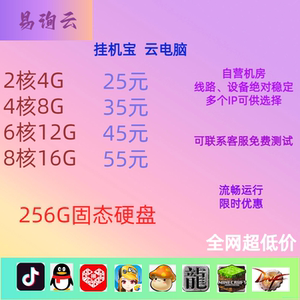 
Cloud computer rental studio personal hanging software hanging game multi-open simulator hanging treasure remote computer rental