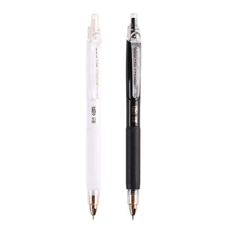 金万年低重心按动中性笔0.38mm刷题笔0.5mm学生专用考试笔高颜值水性笔 