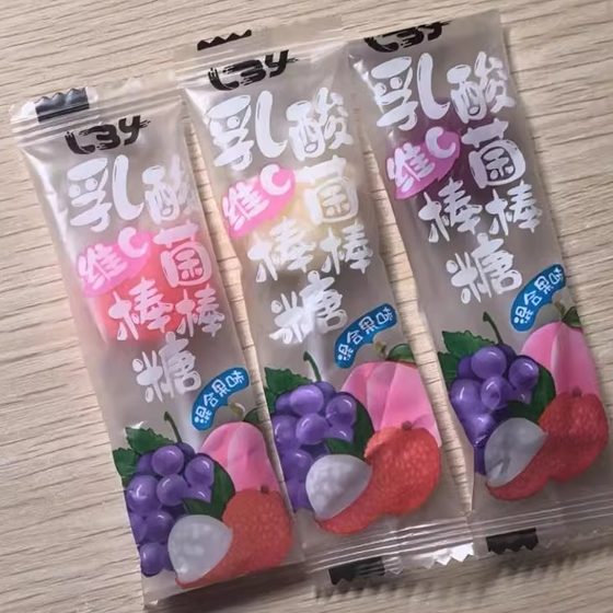 
Lactobacillus vitamin C lollipop cute cartoon fruit flavor high-value candy festival snacks