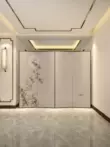 vách ngăn phòng tắm bằng mica Vách ngăn màn hình phong cảnh phòng khách mới phong cách Trung Quốc gấp gỗ di động trong nhà sảnh khách sạn lối vào văn phòng chặn vách ngăn bằng nhựa giả gỗ phụ kiện vách ngăn nhà vệ sinh 