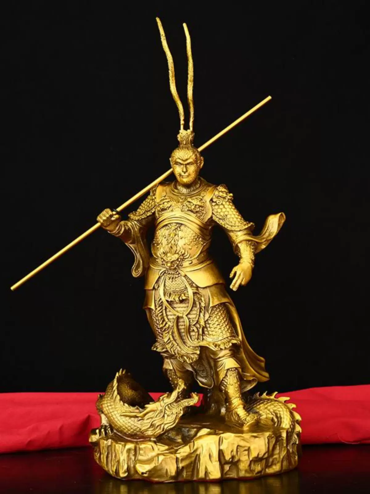 纯铜齐天大圣孙悟空斗战胜佛美猴王摆件家居客厅办公室装饰品猴子