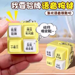 I Want to Check the Brand of My Shoe Polish, a Keychain That Makes Sound When Pressed, a Four-Grid Keyboard for Stress Relief, a Sound and Light-Emitting Keychain