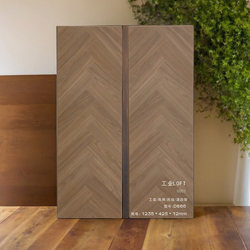 French Lock Retro Wooden Diamond Board Fortified Floor Fishbone Pattern Herringbone Commercial Composite Wooden Floor for Home Use