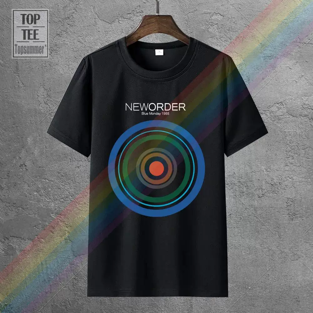 New Order Blue Monday 1988 Rock Band Men'S Black T Shirt Siz-Taobao