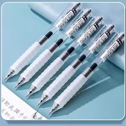 Click-Action Gel Pen Cloud Handshake St Pen Tip Homework Tool Quick-Drying Smooth Student Exam Pen for Top Students and Test-Taking