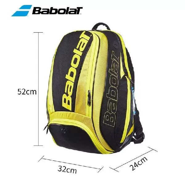 Portable Oxford BABOLAT Tennis Racket Backpack Shiny Yellow Taobao