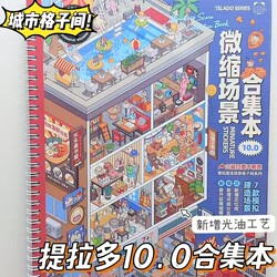 Tirado Miniature Scene Collection 10.0: DIY Cartoon Grid Room Scene Stickers Handmade Educational Toys