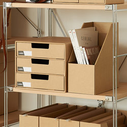 New Style Paper Multi-Layer Drawer Simple Bookend Box Office Desktop A4 Paper File Organizer Foldable Storage