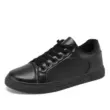 Giày da thông thường cho nam mùa xuân chống thấm nước, chống trơn trượt và chống dầu, giày đầu bếp thể thao, giày thể thao màu đen cỡ lớn 46